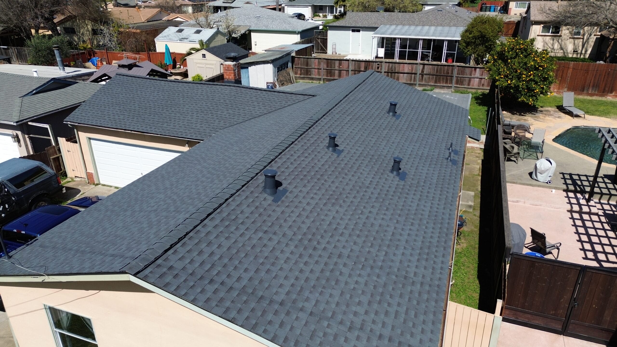 roof replacement composition asphalt shingle roof replacement new roof re-roof roofing contractor roofing company roof leak roofer reroof Vacaville Fairfield Suisun Benicia Vallejo Rio Vista Concord Dixon Davis Woodland local roofer roof leak