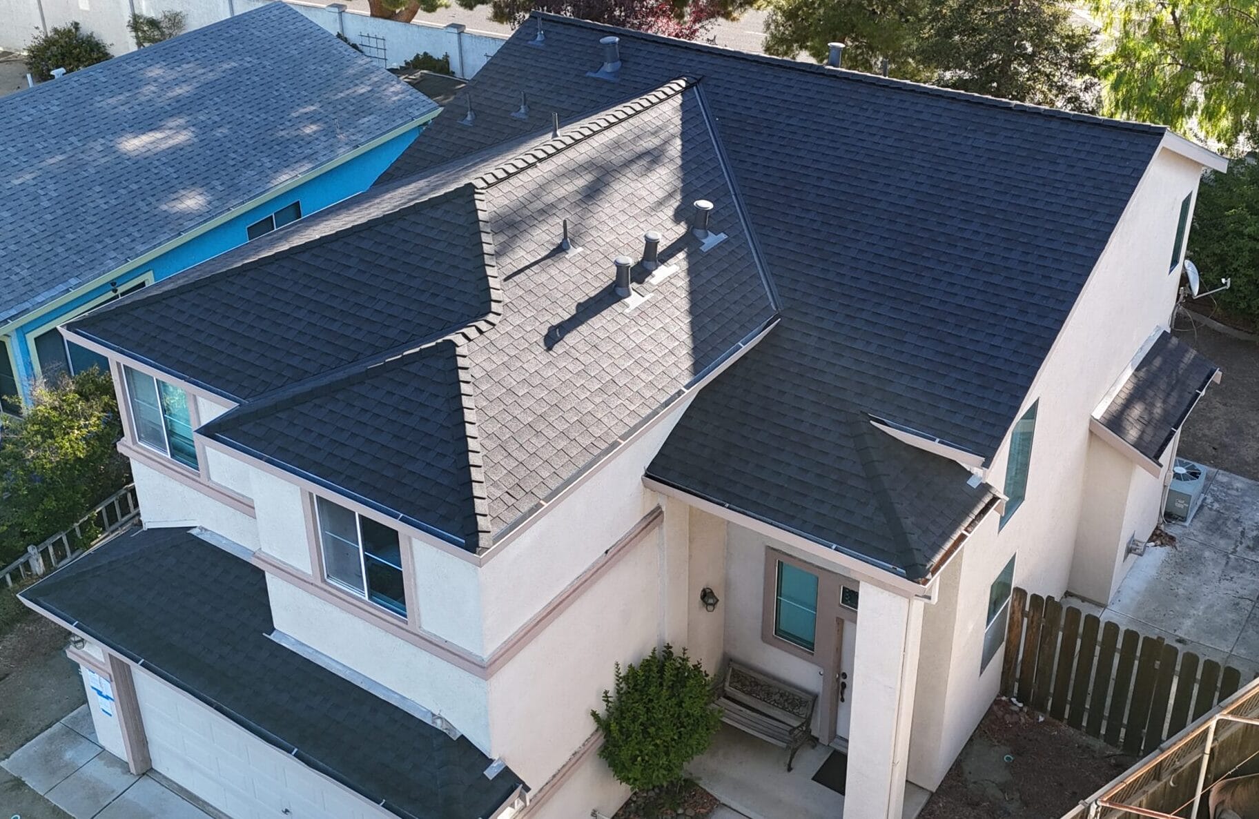 Silicone coating roof replacement TPO repair TPO roof replacement composition asphalt shingle roof replacement new roof re-roof roofing contractor roofing company roof leak roofer reroof Vacaville Fairfield Suisun Benicia Vallejo Rio Vista Concord Dixon Davis Woodland local roofer roof leak